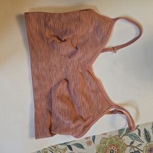 Old Navy Women's Heathered Pink Sports Bra